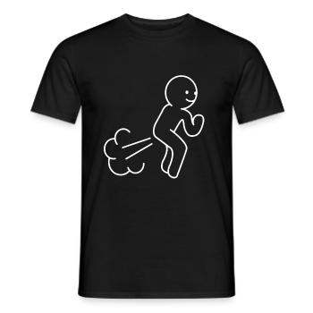 Farts Dolls Stick Mane Gift Idea - Men's T-Shirt - black - Front - AI Model Male 178 light (178cm)