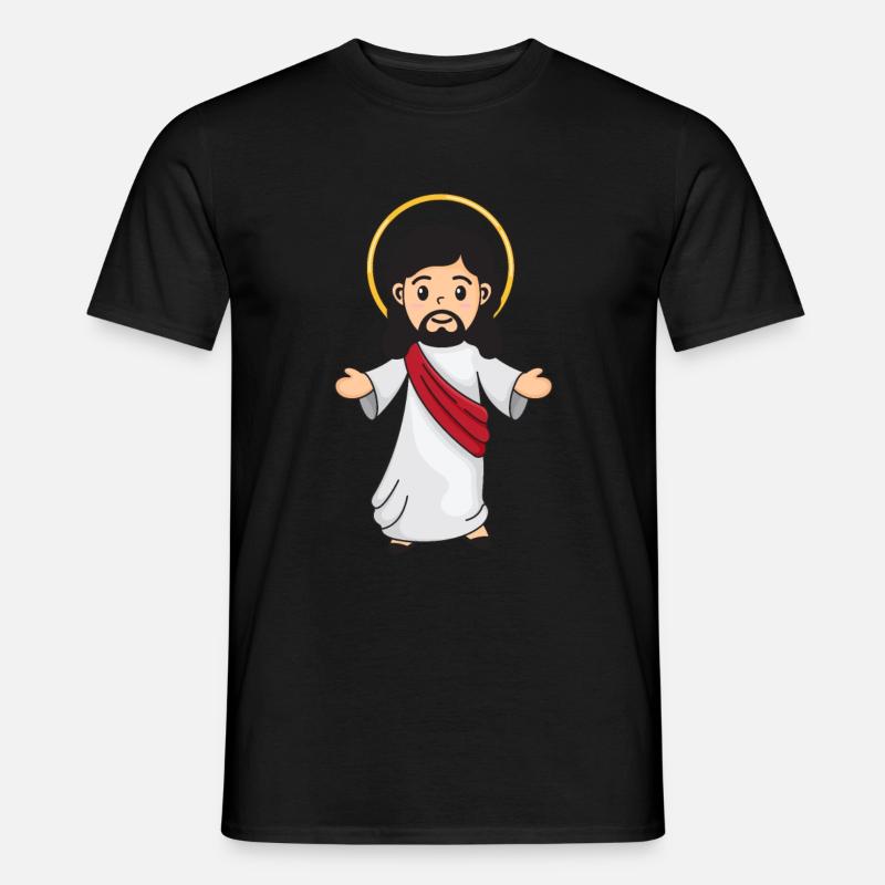 Jesus Christus - Männer T-Shirt - Schwarz