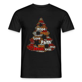 Noël Noël Noël No� - T-shirt homme - noir - Devant - AI Model Male 178 light (178cm)