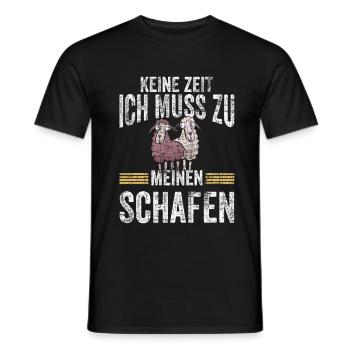 Schaf Landwirt Schäfer Bauer Bauernhof Geschenk - Männer T-Shirt - Schwarz - Vorne - AI Model Male 178 light (178cm)