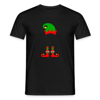Custom Elf Customes Add Your Text - T-shirt homme - noir - Devant - AI Model Male 178 light (178cm)