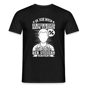 Lustiges Steuerberater Geschenk Steuern - Männer T-Shirt - Schwarz - Vorne - AI Model Male 178 light (178cm)