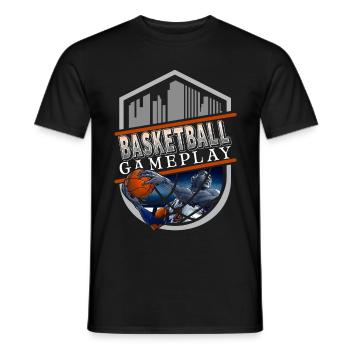Basketballer Basketball BBall Basket - Männer T-Shirt - Schwarz - Vorne - AI Model Male 178 light (178cm)
