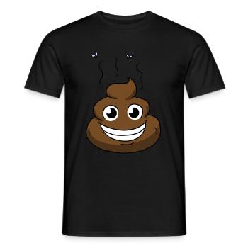 Comic Poop - Männer T-Shirt - Schwarz - Vorne - AI Model Male 178 light (178cm)