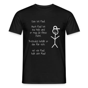 Das ist Paul meme - Männer T-Shirt - Schwarz - Vorne - AI Model Male 178 light (178cm)