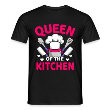 Queen Of The Kitchen Köchin Kochen - Männer T-Shirt - Schwarz - Vorne - AI Model Male 178 light (178cm)