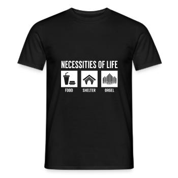 Orgue joueur musicien musique église musique - T-shirt homme - noir - Devant - AI Model Male 178 light (178cm)