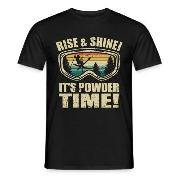 Freestyle Skier Ski Goggles Ski Holiday Ski Saying - Men's T-Shirt - black - Front - AI Model Male 178 light (178cm)