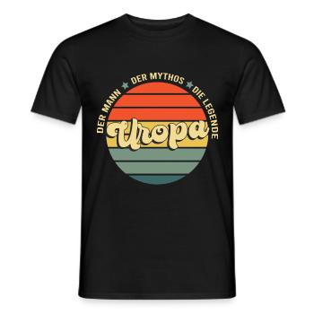 Uropa ist der Beste Geschenk Idee - Männer T-Shirt - Schwarz - Vorne - AI Model Male 178 light (178cm)