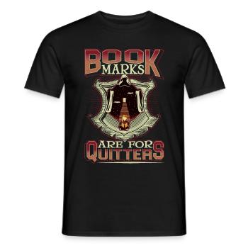 Buch Bücher Lesen Bücherwurm Hobby Geschenk Leser - Männer T-Shirt - Schwarz - Vorne - AI Model Male 178 light (178cm)