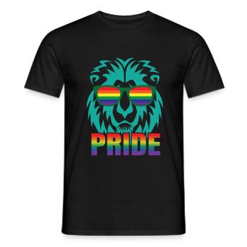 Gay Love Gay Gay Pride Cadeau Pride - T-shirt homme - noir - Devant - AI Model Male 178 light (178cm)
