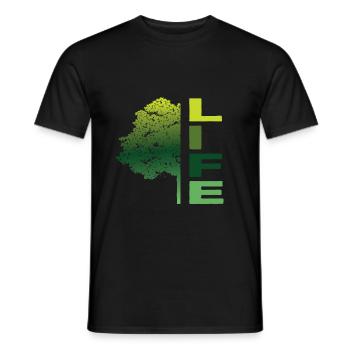 Baum des Lebens - Männer T-Shirt - Schwarz - Vorne - AI Model Male 178 light (178cm)