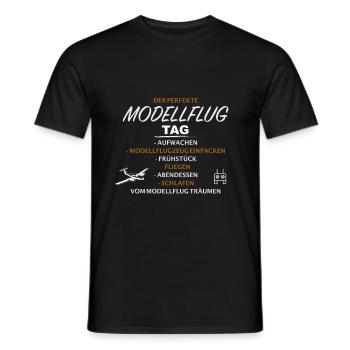 Modellflug Modellflugzeug Modellfliegen - Männer T-Shirt - Schwarz - Vorne - AI Model Male 178 light (178cm)