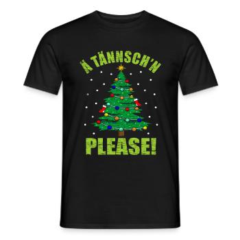 Denglisch Weihnachten Englisch Lehrer - Männer T-Shirt - Schwarz - Vorne - AI Model Male 178 light (178cm)