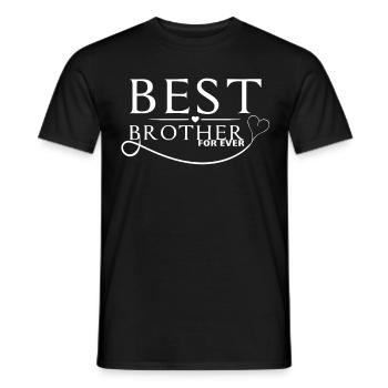 Best Brother for ever - Männer T-Shirt - Schwarz - Vorne - AI Model Male 178 light (178cm)