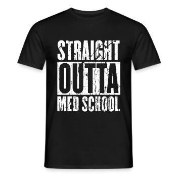 Médecin médecin médecine étudiant médecine chirurgien - T-shirt homme - noir - Devant - AI Model Male 178 light (178cm)