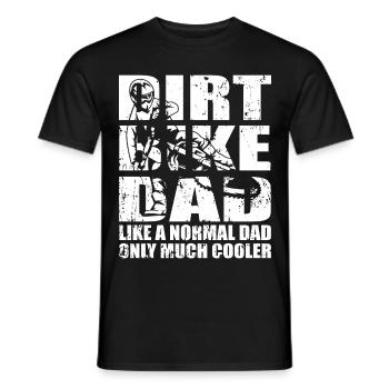 Motocross Dirt Bike Dad Motorcycle Dad - Men's T-Shirt - black - Front - AI Model Male 178 light (178cm)