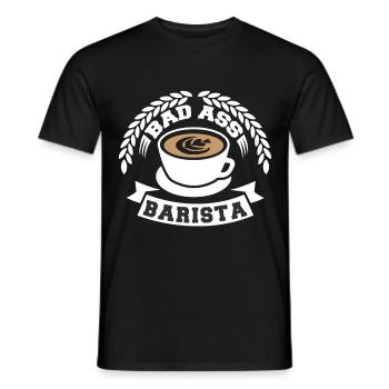 Barista Kaffeebohne Café Kaffee - Männer T-Shirt - Schwarz - Vorne - AI Model Male 178 light (178cm)