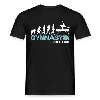 Barren Gymnastik Evolution - Männer T-Shirt - Schwarz - Vorne - AI Model Male 178 light (178cm)