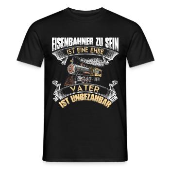 Eisenbahn Lok Lokführer Eisenbahner Lokomotive - Männer T-Shirt - Schwarz - Vorne - AI Model Male 178 light (178cm)
