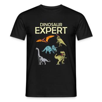 Dinosaure - T-shirt homme - noir - Devant - AI Model Male 178 light (178cm)