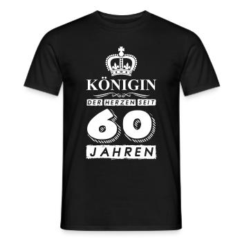 60 Geburtstag Königin der Herzen 1961 - Männer T-Shirt - Schwarz - Vorne - AI Model Male 178 light (178cm)