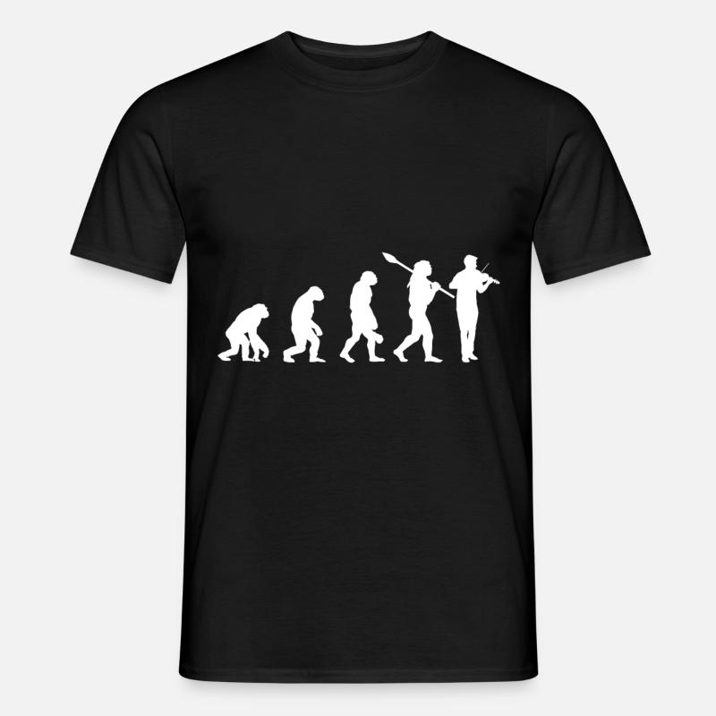 Bratsche Evolution Instrumente Konzert - Männer T-Shirt - Schwarz