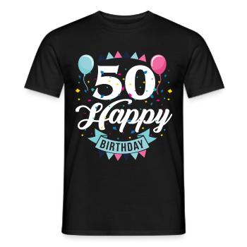 50. Geburtstag Geschenk Jahrestag 1971 - Männer T-Shirt - Schwarz - Vorne - AI Model Male 178 light (178cm)