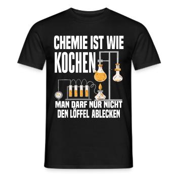 Chemiker Physiker Wissenschaftler Chemielaborant - Männer T-Shirt - Schwarz - Vorne - AI Model Male 178 light (178cm)