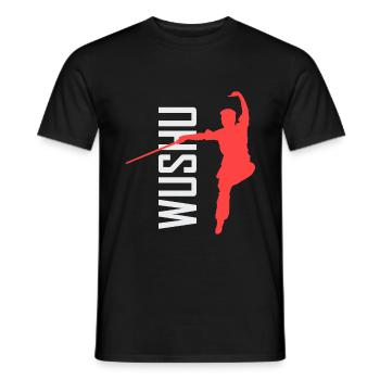 Wushu Tai-Chi Training MMA Kampfsport - Männer T-Shirt - Schwarz - Vorne - AI Model Male 178 light (178cm)