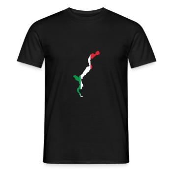 Lac Majeur Italie - T-shirt homme - noir - Devant - AI Model Male 178 light (178cm)