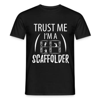 Scaffolders - Men's T-Shirt - black - Front - AI Model Male 178 light (178cm)