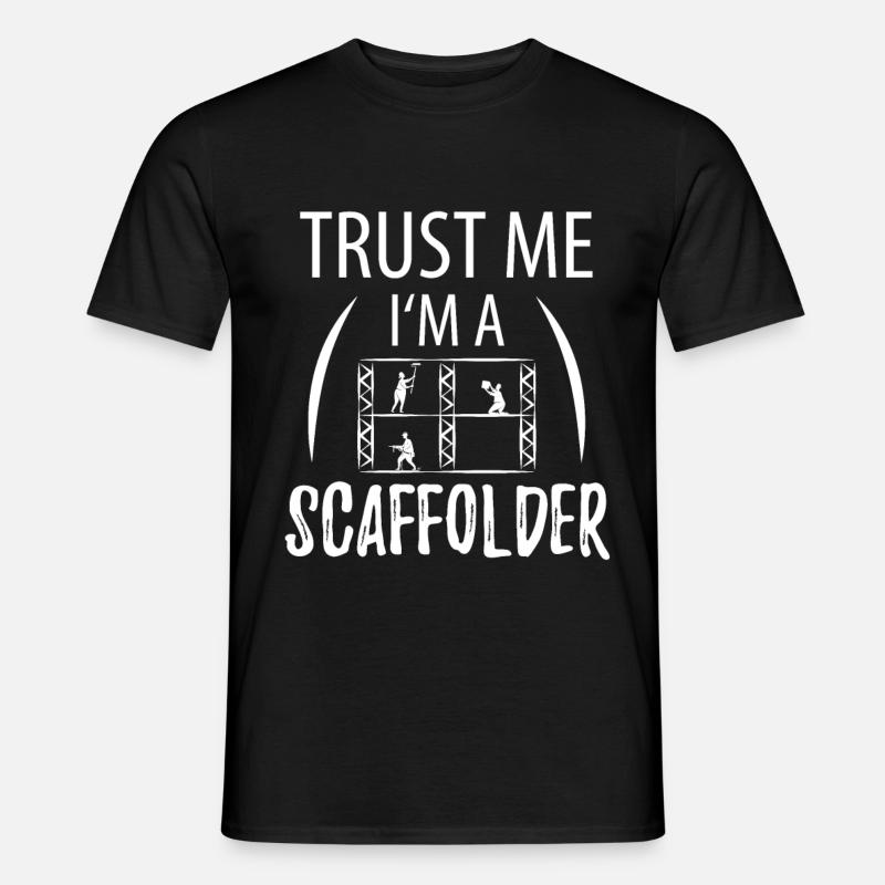 Gerüstbauer - Männer T-Shirt - Schwarz