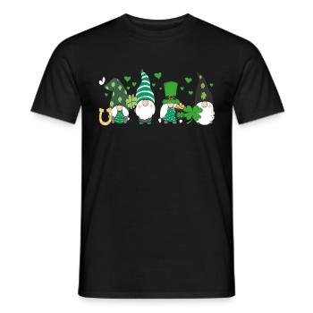 St Patrick’s Jour nains lutins lutins - T-shirt homme - noir - Devant - AI Model Male 178 light (178cm)