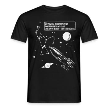 Bételgeuse Beteigeuze Constellation d’Orion - T-shirt homme - noir - Devant - AI Model Male 178 light (178cm)