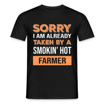 lustiger Landwirt Spruch Bauernhof Spruch - Männer T-Shirt - Schwarz - Vorne - AI Model Male 178 light (178cm)