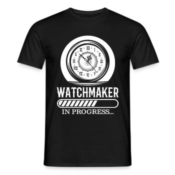 Watchmaker Watchmaker Watchmaker Gift - Men's T-Shirt - black - Front - AI Model Male 178 light (178cm)
