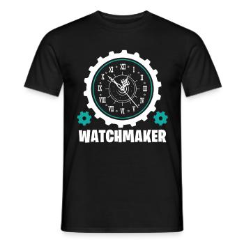 Watchmaker Watchmaker Watchmaker Gift - Men's T-Shirt - black - Front - AI Model Male 178 light (178cm)