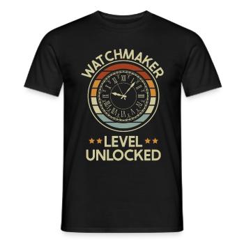 Watchmaker Watchmaker Watchmaker Gift - Men's T-Shirt - black - Front - AI Model Male 178 light (178cm)