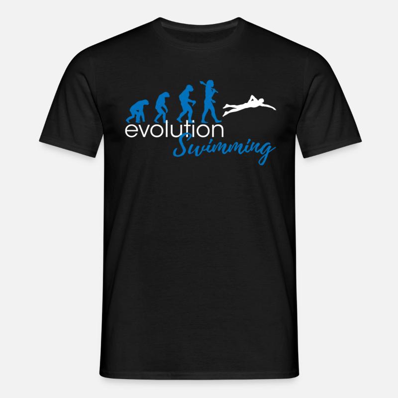 Swimming Evolution - Men's T-Shirt - black