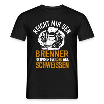 Schweißfachmann Schweißen WIG Schweißer Geschenk - Männer T-Shirt - Schwarz - Vorne - AI Model Male 178 light (178cm)