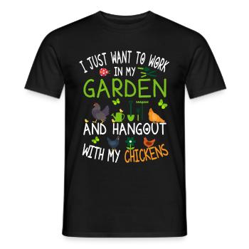 Poulets jardiniers - T-shirt homme - noir - Devant - AI Model Male 178 light (178cm)