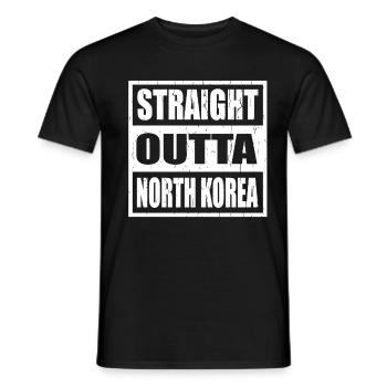 North Korea North Korea - Männer T-Shirt - Schwarz - Vorne - AI Model Male 178 light (178cm)