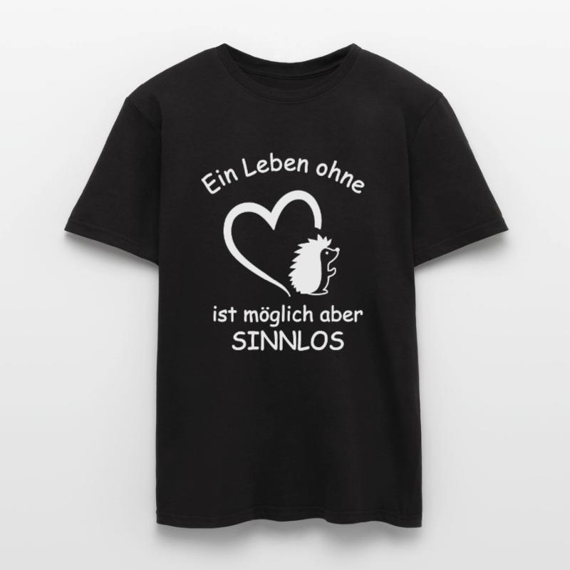 Igel Spruch Herz Stacheltier Stacheligel Geschenk Männer T-Shirt