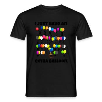 Extra Chromosom Balloon Trisomie 21 Trisomy - Männer T-Shirt - Schwarz - Vorne - AI Model Male 178 light (178cm)