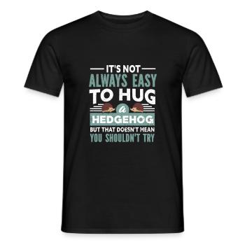 Igel - Männer T-Shirt - Schwarz - Vorne - AI Model Male 178 light (178cm)