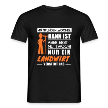 Only A Farmer will Understand it - Men's T-Shirt - black - Front - AI Model Male 178 light (178cm)