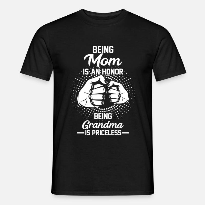 Oma Mama Mutter Großmutter - Männer T-Shirt - Schwarz