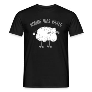 Komme Was Wolle Spruch - Landwirt Bauern Geschenk - Männer T-Shirt - Schwarz - Vorne - AI Model Male 178 light (178cm)