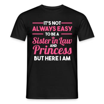 Schwägerin Prinzessin - Männer T-Shirt - Schwarz - Vorne - AI Model Male 178 light (178cm)